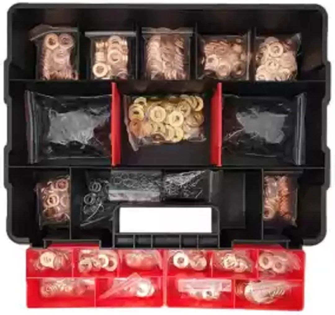 Weber Tools Injector Koperen Ring Assortiment 551-delig - Zwart - afbeelding 2 van 2