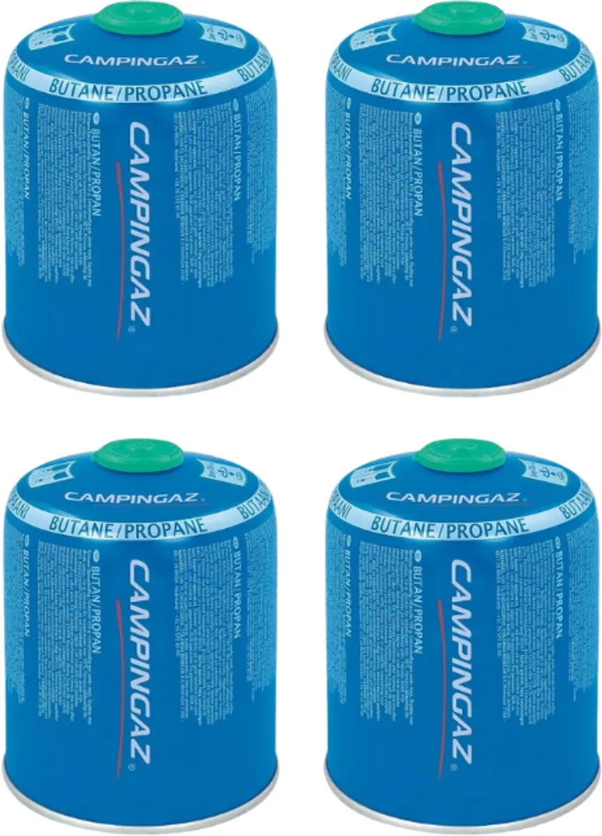 Campingaz CV470 Plus cartridge - 4 stuks - kliksysteem - 450 gram butaan / propaan - gas