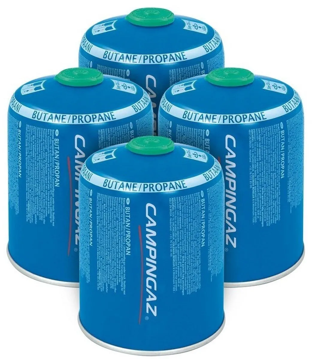 Campingaz CV470 Plus cartridge - 4 stuks - kliksysteem - 450 gram butaan / propaan - gas