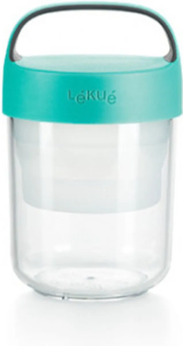 Lékué Drinkfles To Go 500ml - Turquoise - afbeelding 6 van 6