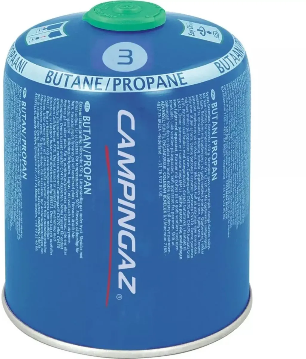 Campingaz CV470 Plus cartridge - kliksysteem - 450 gram butaan / propaan - gas