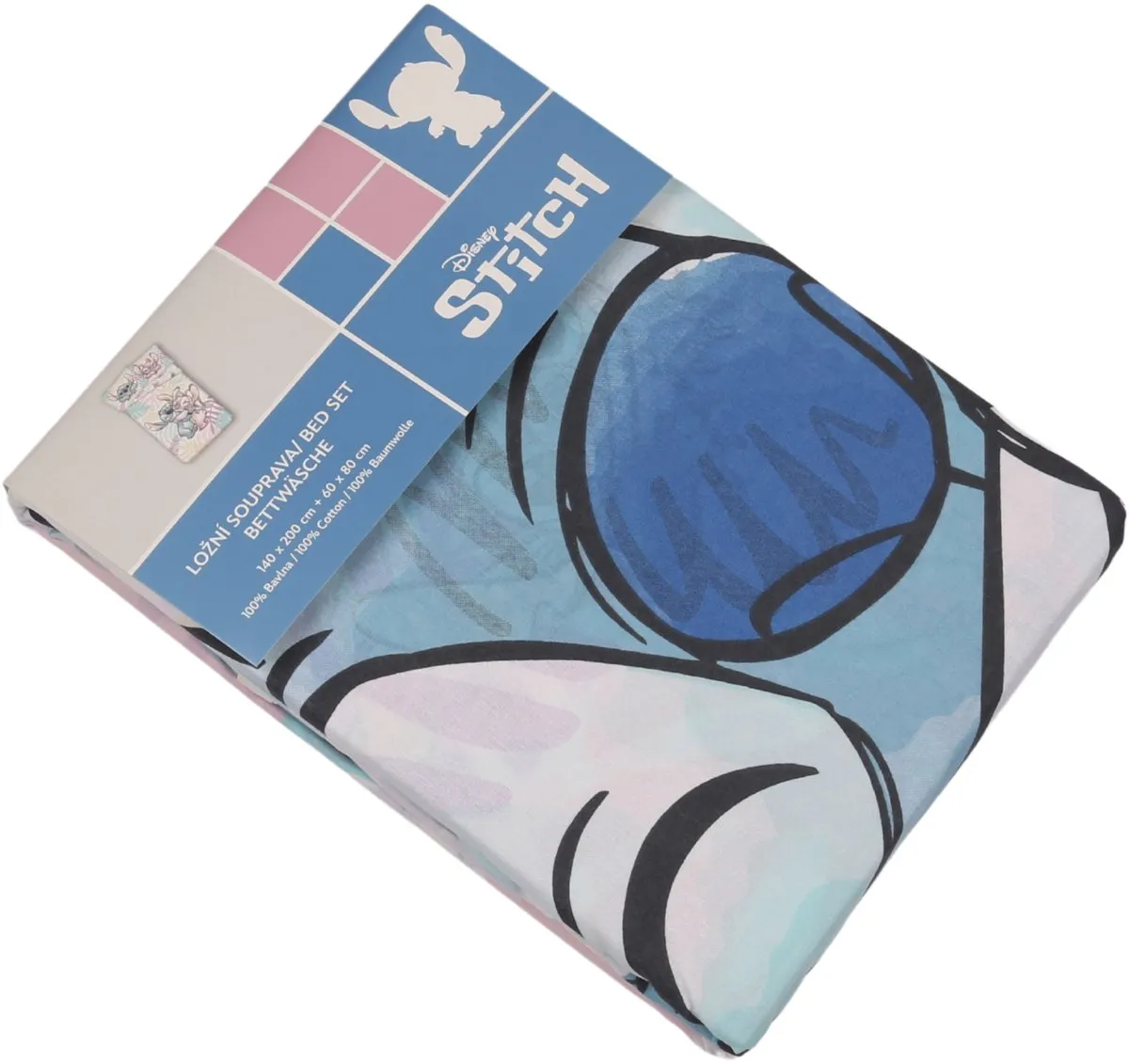 Disney Stitch Katoenen Kinder Beddengoed Set - 140x200cm + 60x80cm - afbeelding 2 van 6