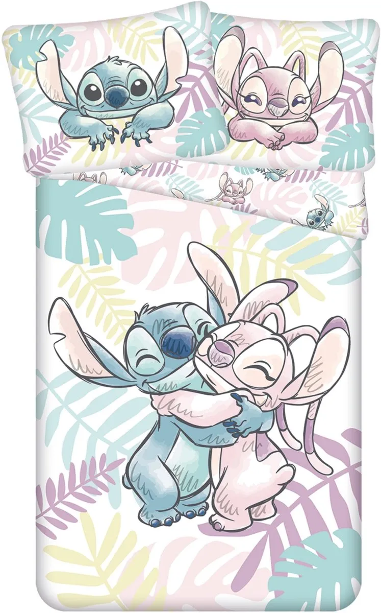 Disney Stitch Katoenen Kinder Beddengoed Set - 140x200cm + 60x80cm - afbeelding 5 van 6