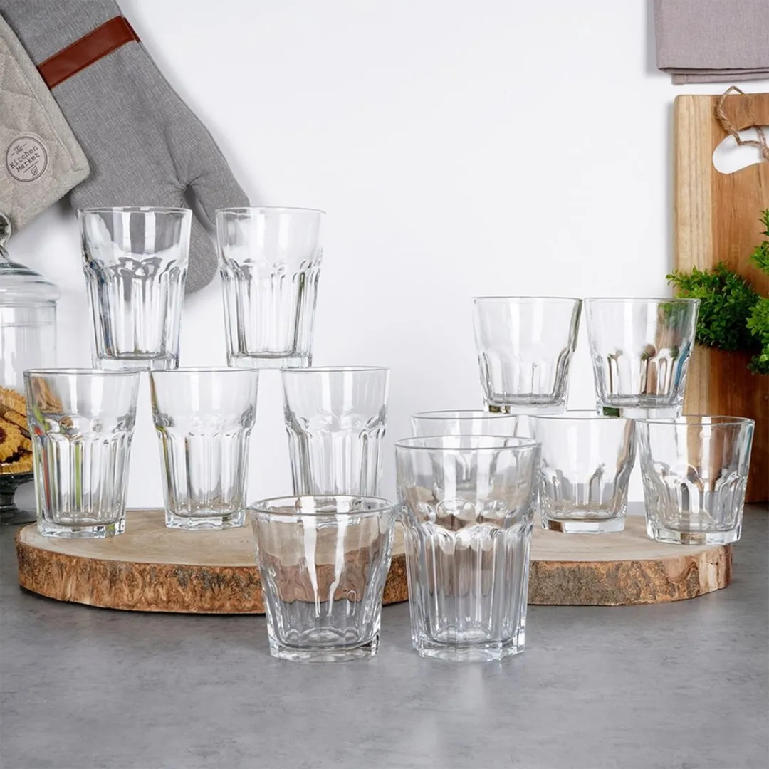Excellent Houseware Glazen Set 12 Stuks - 230/330ml - Transparant