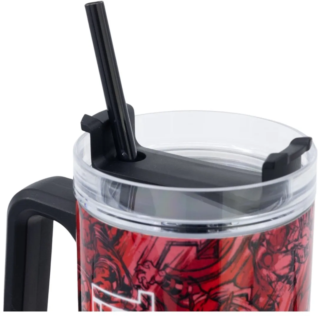 Marvel XL RVS Thermosbeker 940ml - Rood/Rozerood