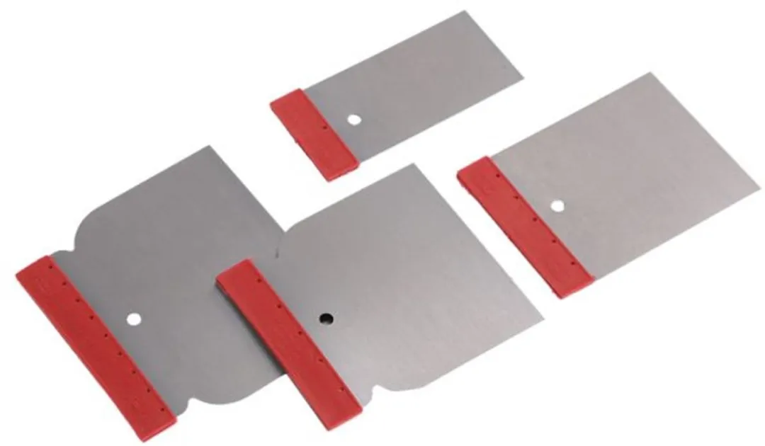 Weber Carrosserie Plamuurmessen Set 4-delig