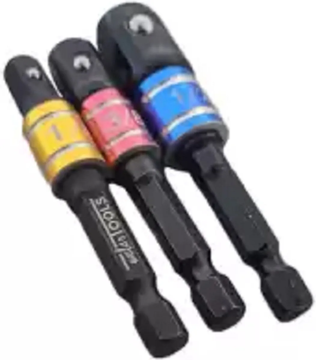 Weber Tools Boormachine Adapterset 1/4"-3/8"-1/2"