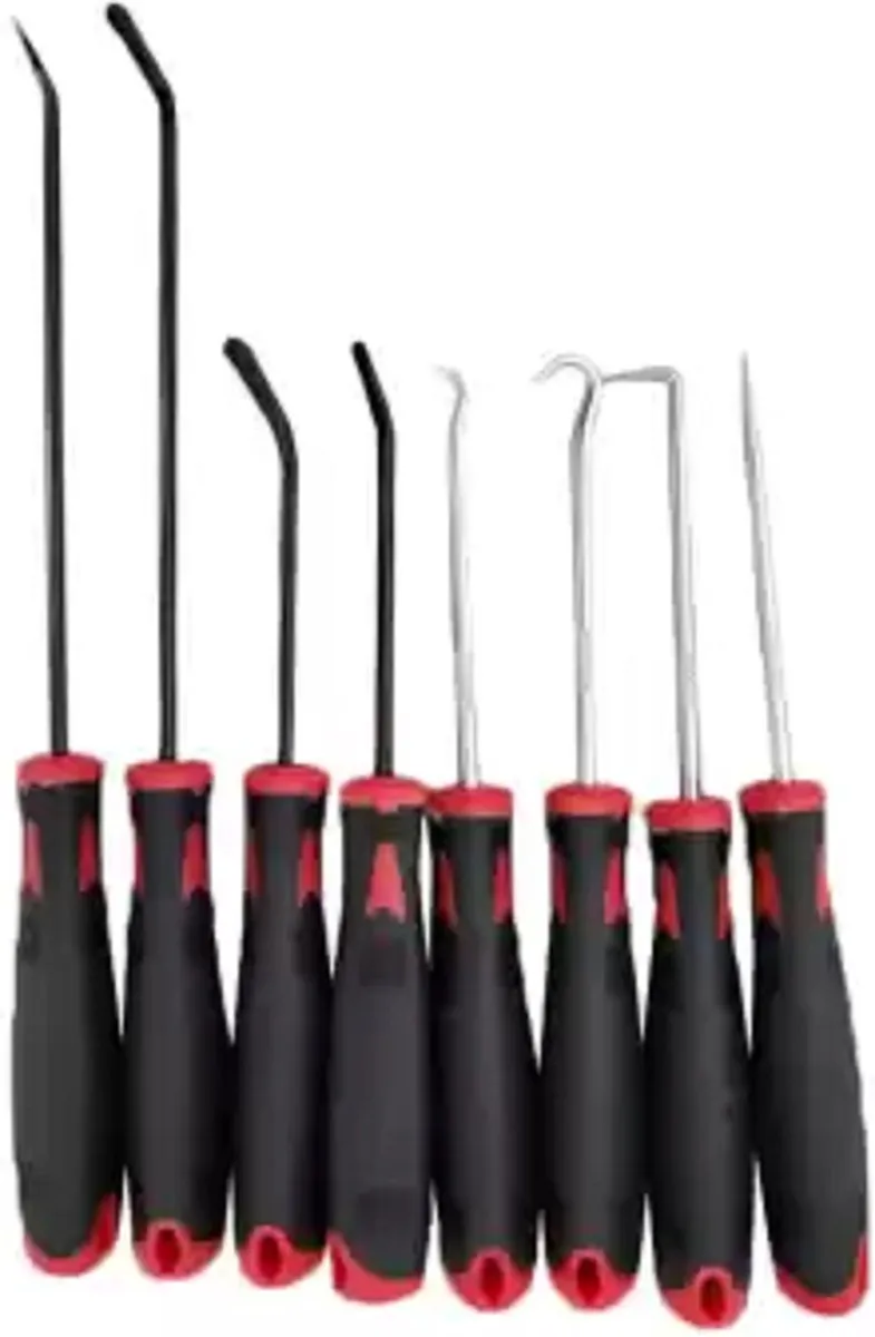 Weber Tools Set Haken 8-delig - RVS - Zwart/Rood