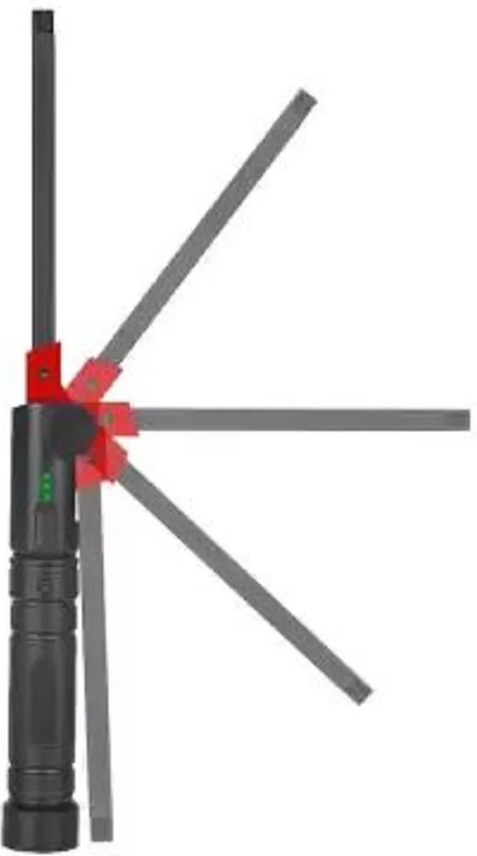 Weber Tools Bright Line LED Looplamp - Oplaadbaar - Zwart/Rood - afbeelding 2 van 5
