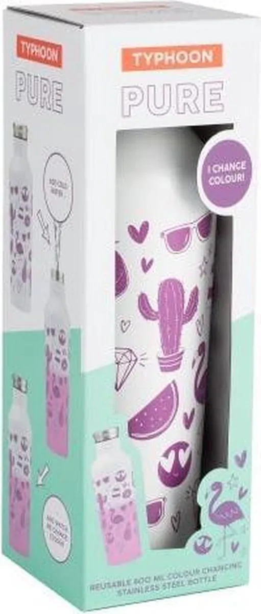 Typhoon Emoji Kleurveranderende Drinkfles 800ml - Multi