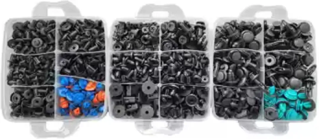 Weber Tools Interieur Clips Assortiment 680 Stuks - Oranje/Rood/Zwart