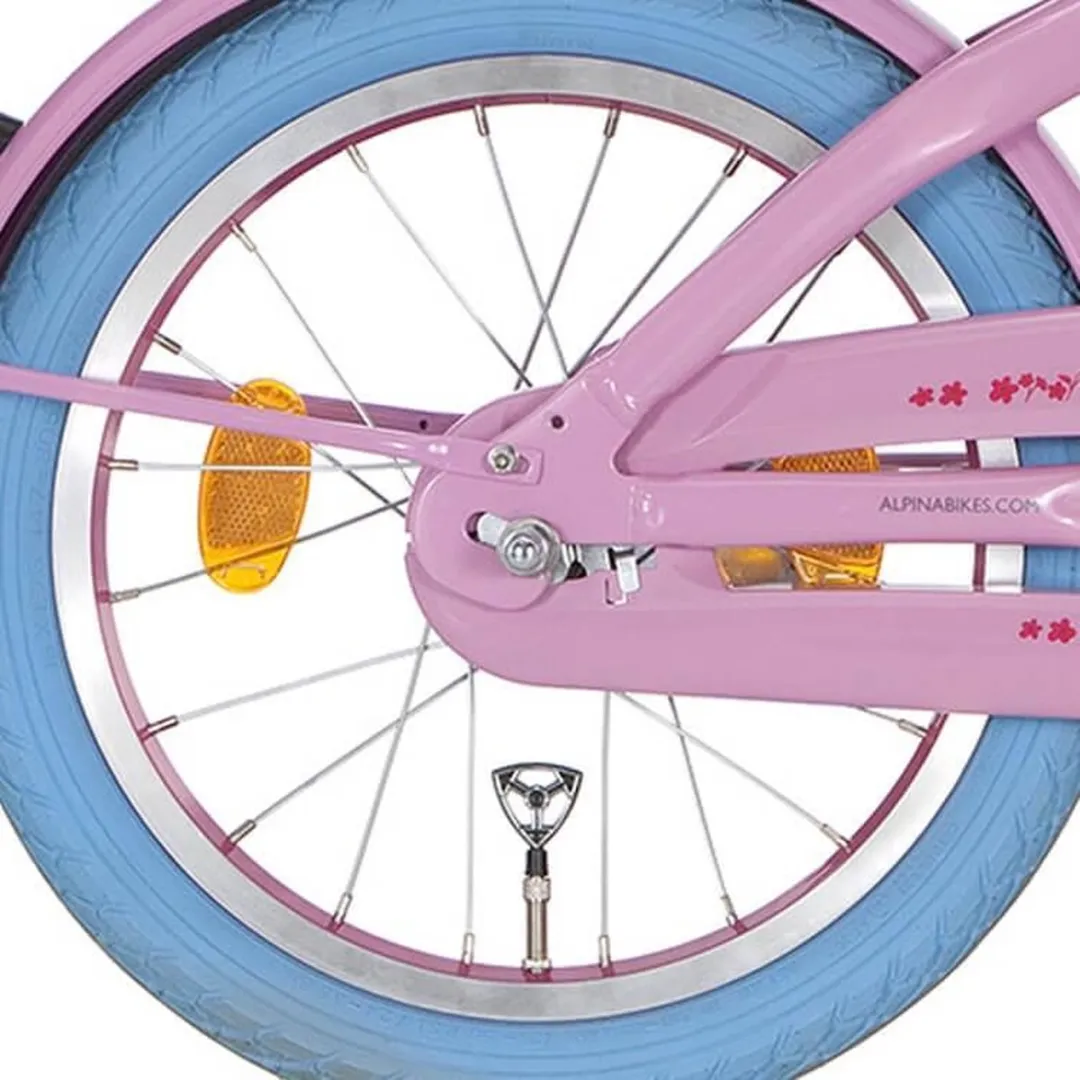 Alpina Achterwiel 16" Remnaaf J20 Roze Zink