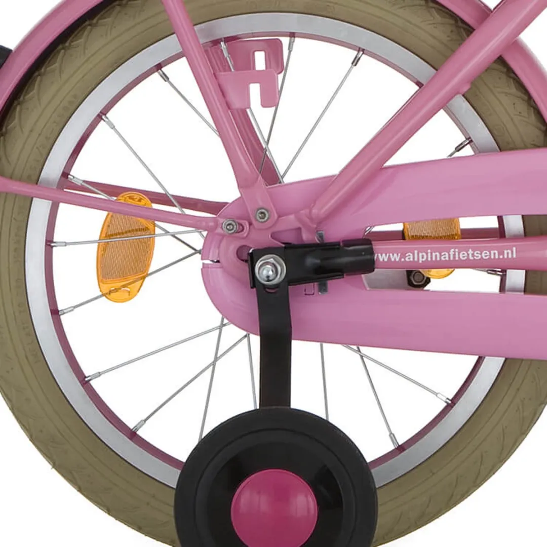 Alpina Achterwiel 16" Remnaaf J20 Roze Zink