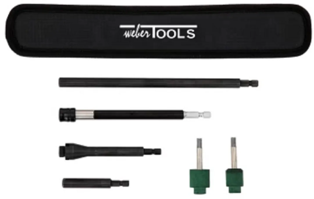 Weber Tools Bandventiel Frees- en Reinigingsset
