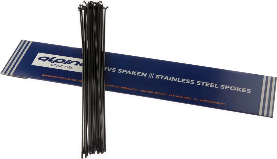 Alpina Spaken 14G 260mm RVS - Zwart