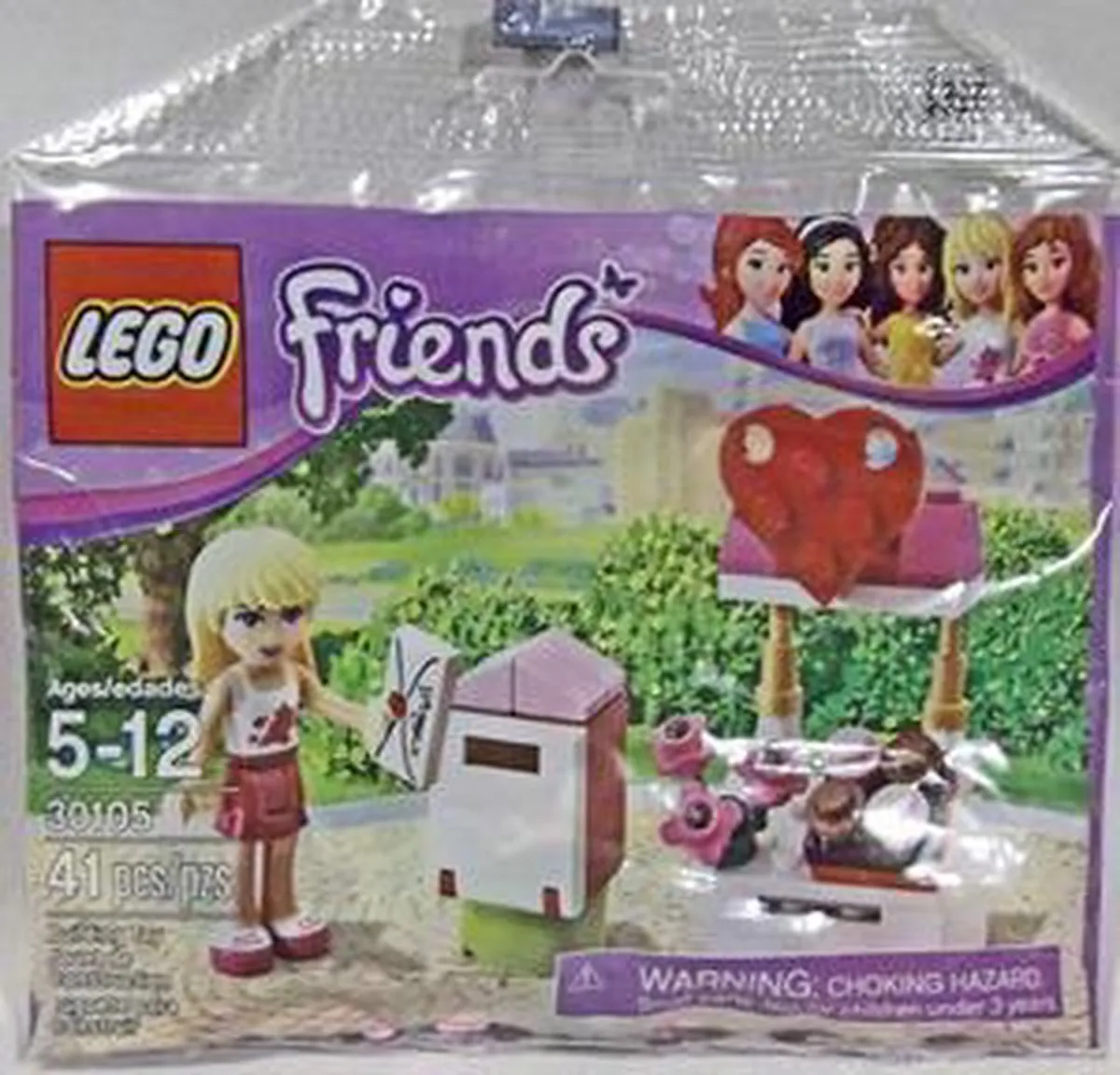LEGO Friends Stephanie Post 30105 - 41 Stukken - Paars