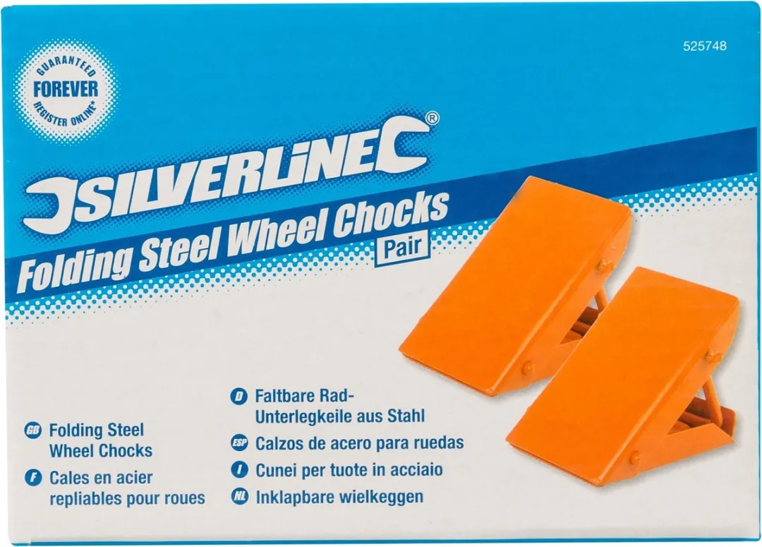 Silverline Inklapbare Wielkeggen Heavy-Duty - 2 Stuks - Fel Oranje