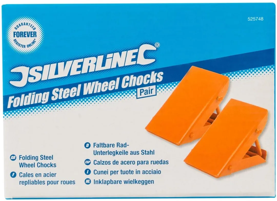 Silverline Inklapbare Wielkeggen Heavy-Duty - 2 Stuks - Fel Oranje