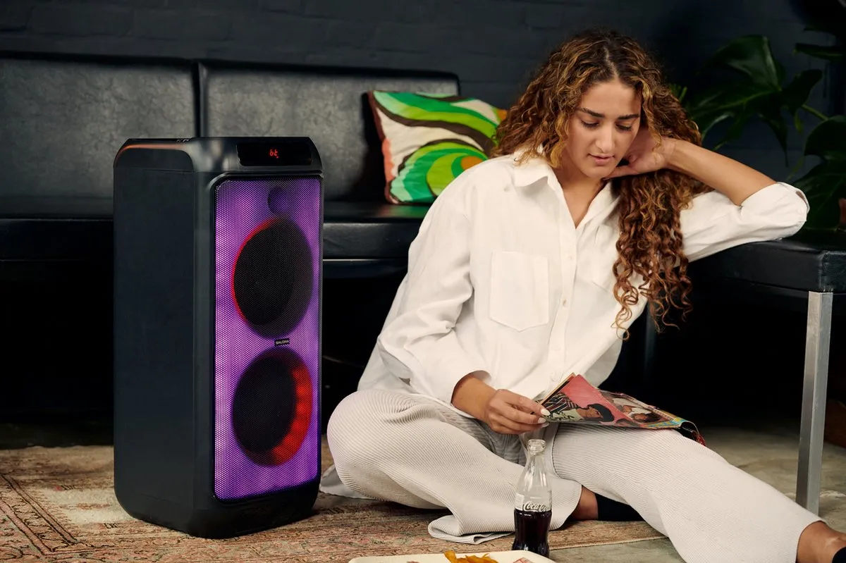 Salora PartySpeaker L1 Draadloze Stereoluidspreker - 400W - Zwart - afbeelding 6 van 6