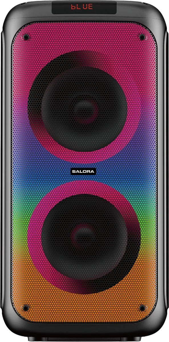 Salora PartySpeaker L1 Draadloze Stereoluidspreker - 400W - Zwart
