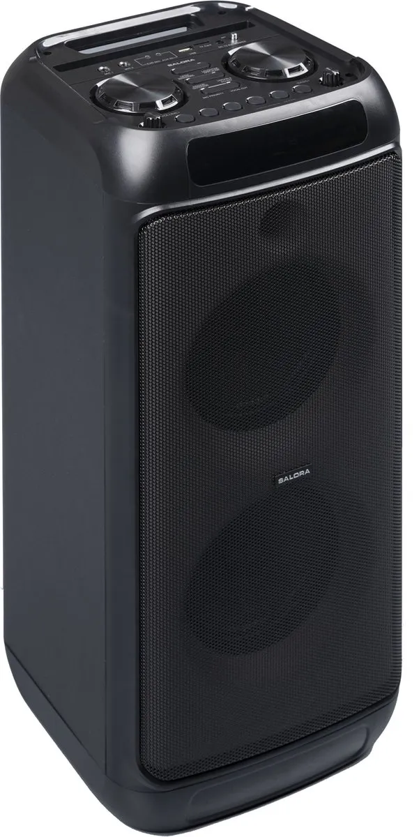 Salora PartySpeaker L1 Draadloze Stereoluidspreker - 400W - Zwart