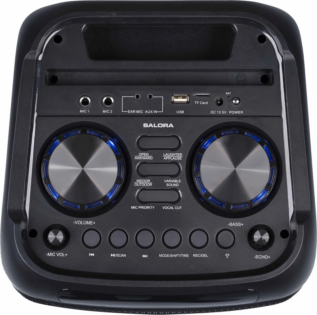 Salora PartySpeaker L1 Draadloze Stereoluidspreker - 400W - Zwart