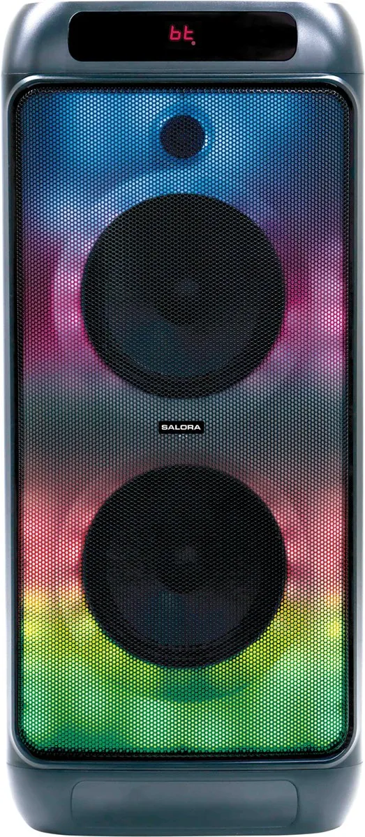 Salora PartySpeaker L1 Draadloze Stereoluidspreker - 400W - Zwart