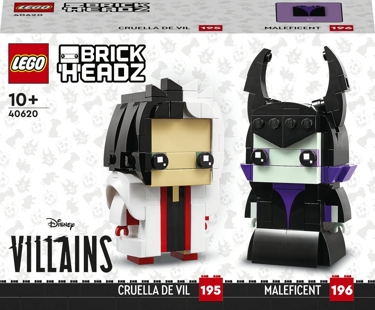 LEGO Disney Brickheadz 40620 - Cruella & Maleficent