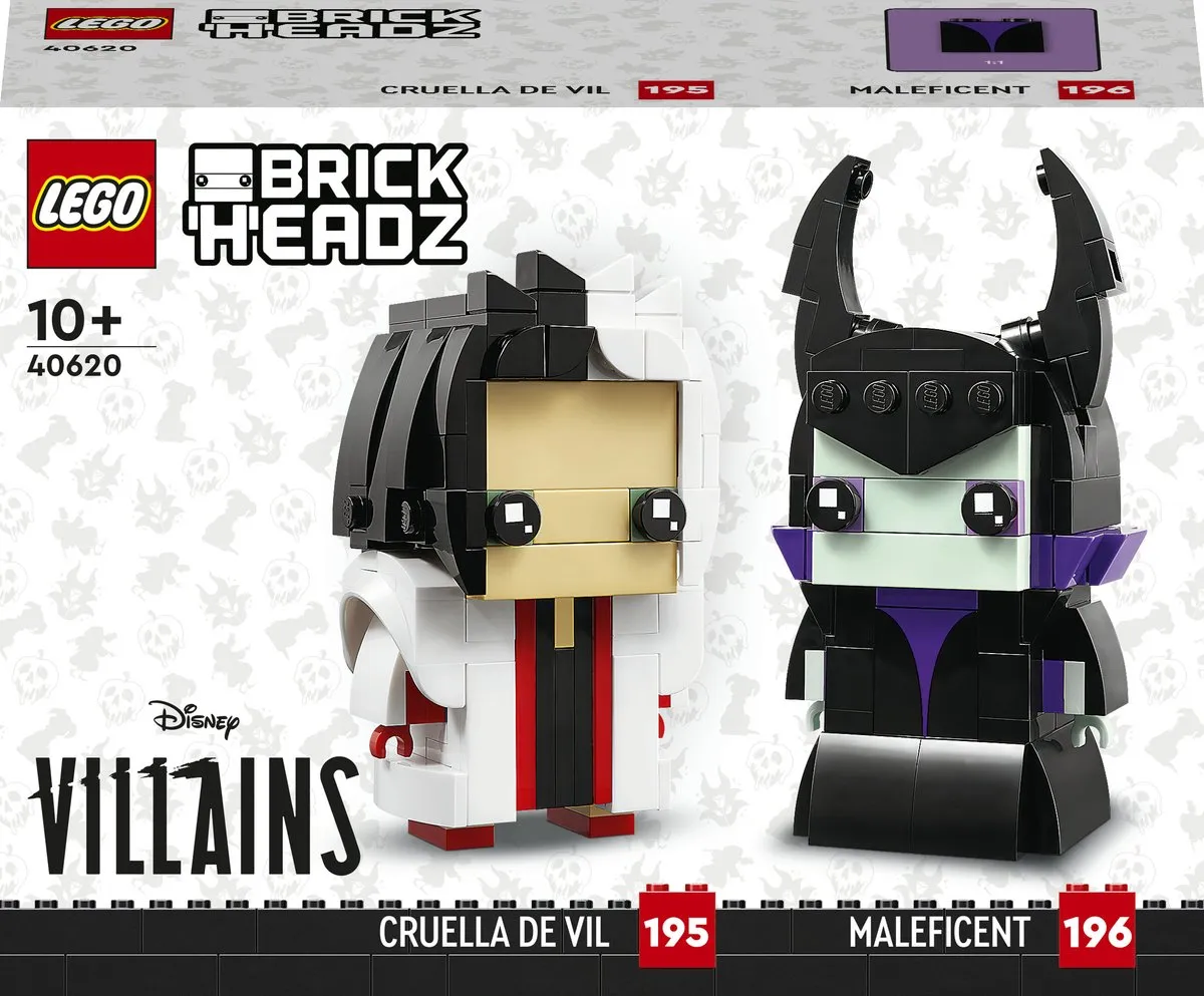 LEGO Disney Brickheadz 40620 Cruella & Maleficent