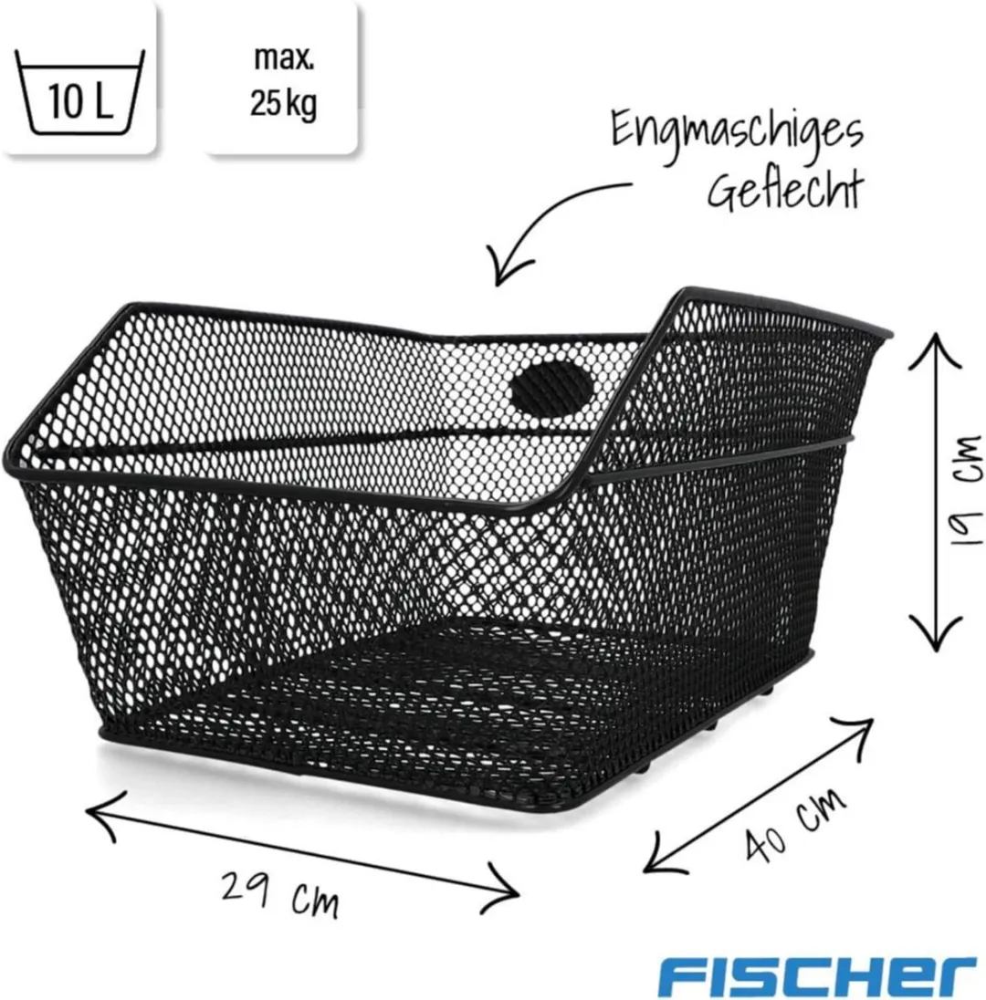 Fischer Fietsmand - 20L - Zwart
