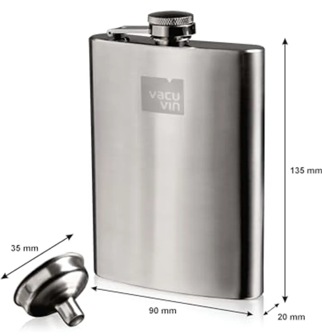 Vacu Vin Heupfles | RVS | 240ml