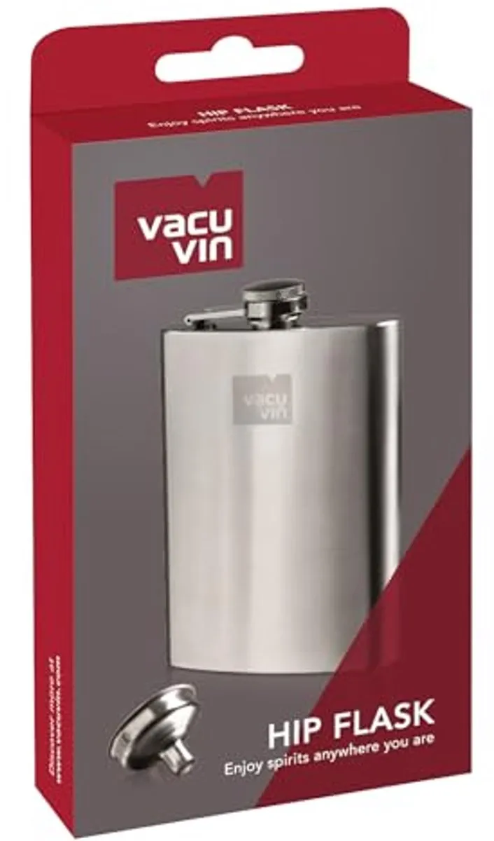 Vacu Vin Heupfles | RVS | 240ml