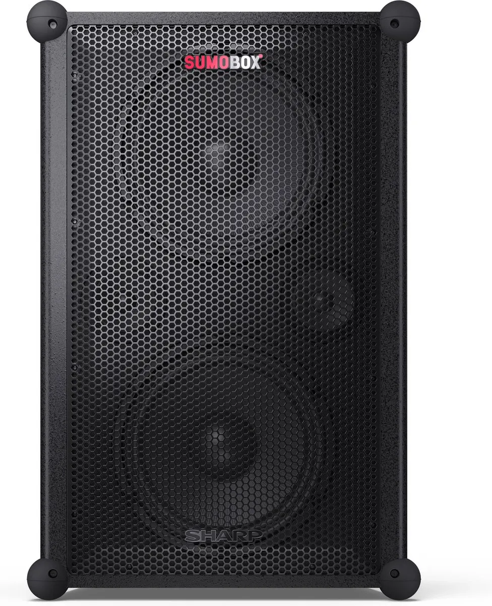 Sharp SumoBox PRO CP-LS200 Draagbare Luidspreker - 200W - 108dB - Zwart