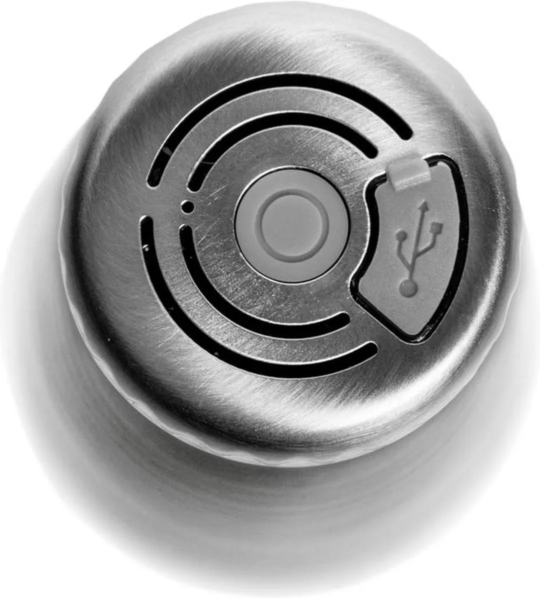Sagaform Drinkfles met Speaker 50ml - Staal - Zilver