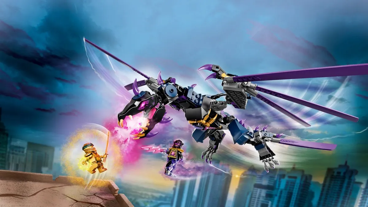 LEGO Ninjago 71742 Overlord Draak - 372 Stukken - Blauw/Paars - afbeelding 6 van 6