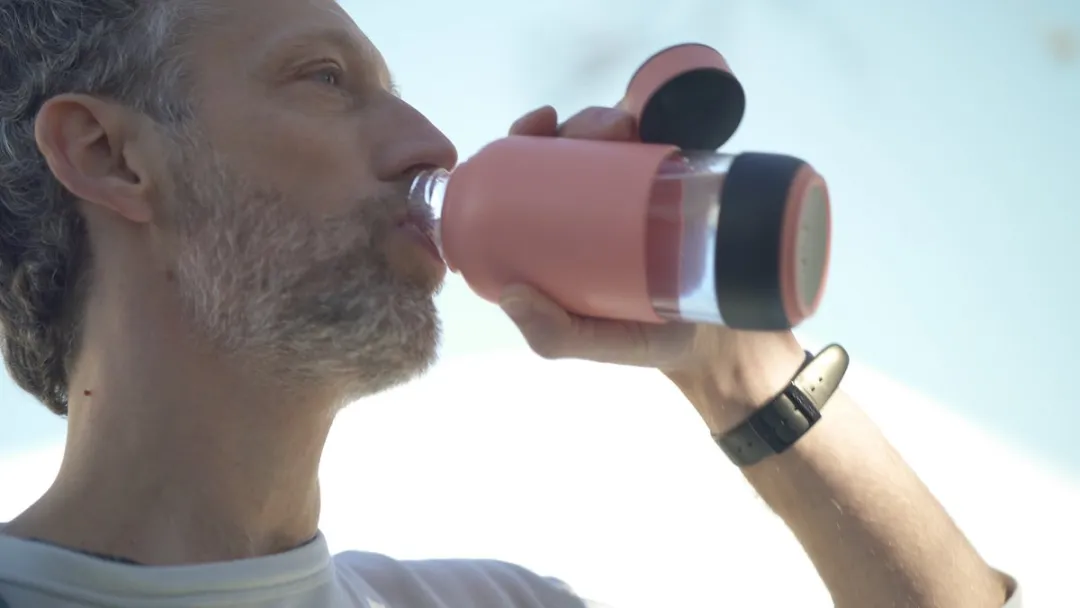 Lékué Drinkfles To Go 500ml - Coral Pink