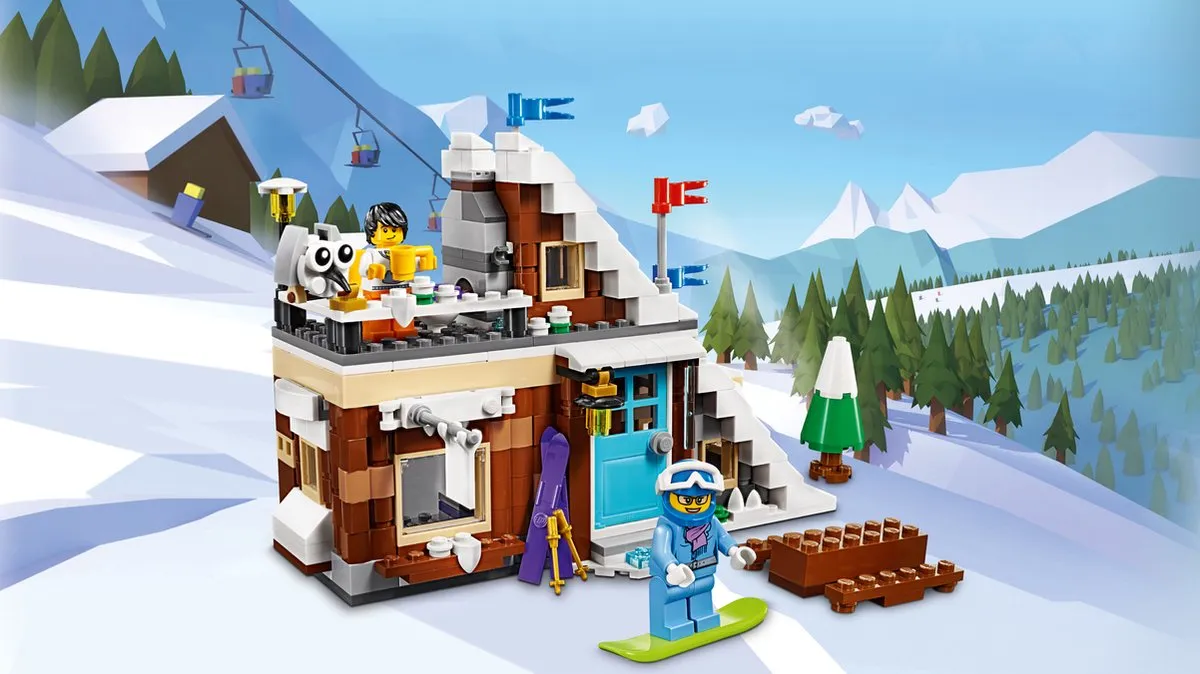 LEGO Creator Modulaire Wintervakantie 31080 - 374 Stukken - Geel