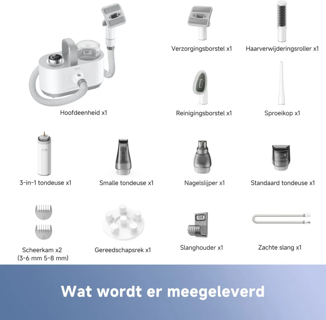 Mova Pet Trimmer G1 Pro Voor Honden, Katten En Andere Dieren Hoog Vermogen
