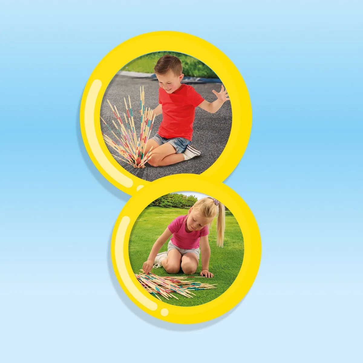 SES - Mikado XXL - gemaakt van bamboe - 41 stokjes van 50 cm