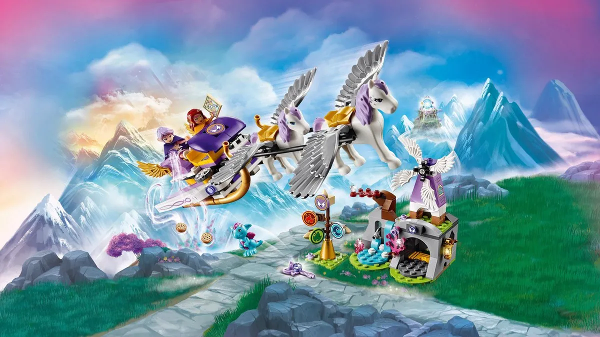 LEGO Elves Aira’s Pegasus Slee 41077 - 319 Stukken - Paars