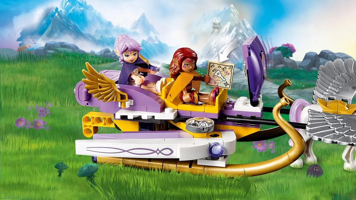 LEGO Elves Aira’s Pegasus Slee 41077 - 319 Stukken - Paars