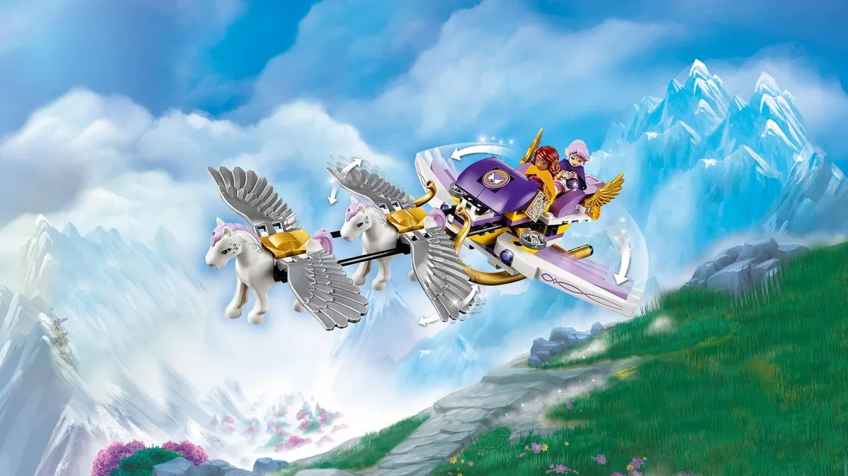 LEGO Elves Aira’s Pegasus Slee 41077 - 319 Stukken - Paars