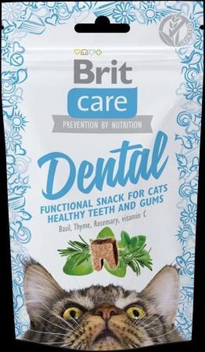 Brit Care Cat Snack Dental - 4x50gr