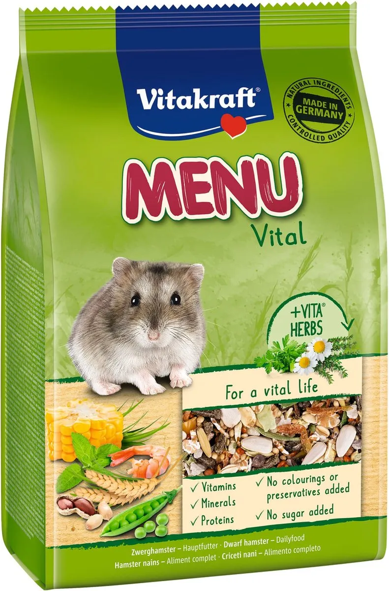 Vitakraft Menu Vital Dwerghamster Hamstervoer 400g