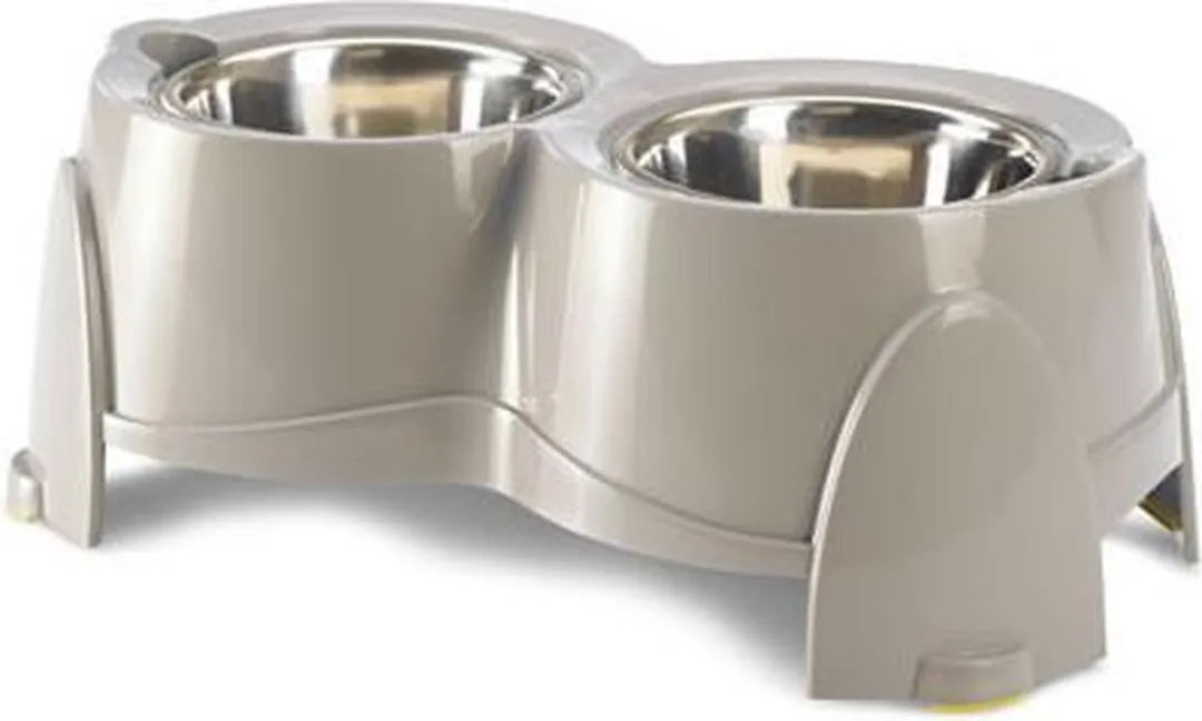 Savic ergo feeder grijs 850 ml 2x17 cm