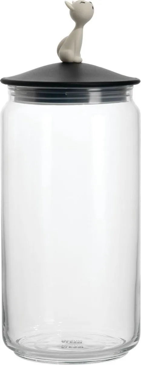 Alessi Tigrito Voer- en Drinkbak Set - Donkergrijs