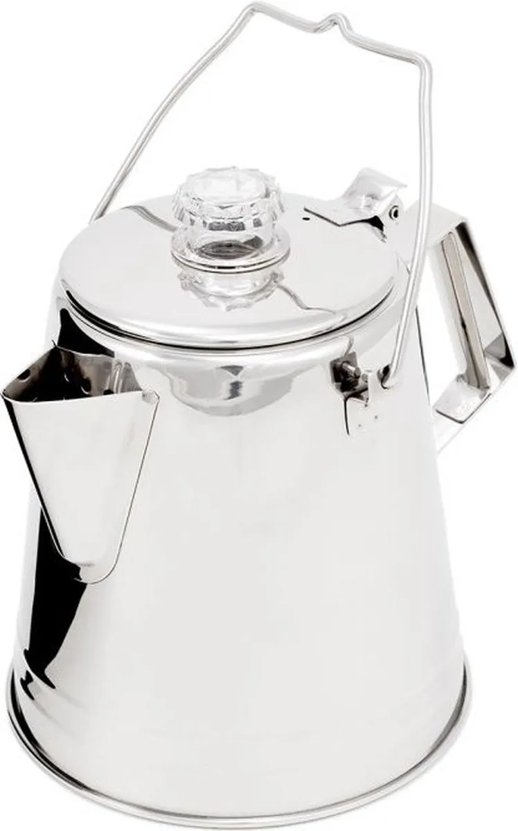 GSI Outdoors Glacier Stainless Percolator 14 Koppen - Zilver
