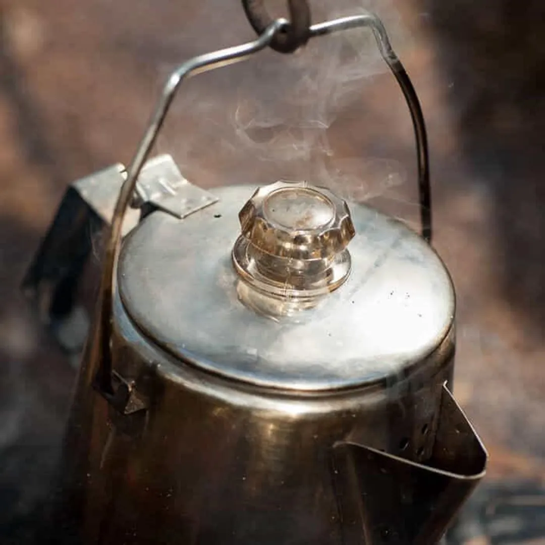GSI Outdoors Glacier Stainless Percolator 14 Koppen - Zilver