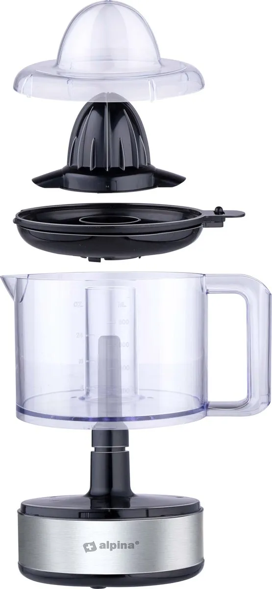 Alpina JC3400-GS Elektrische Citruspers - 800ml - Zilver