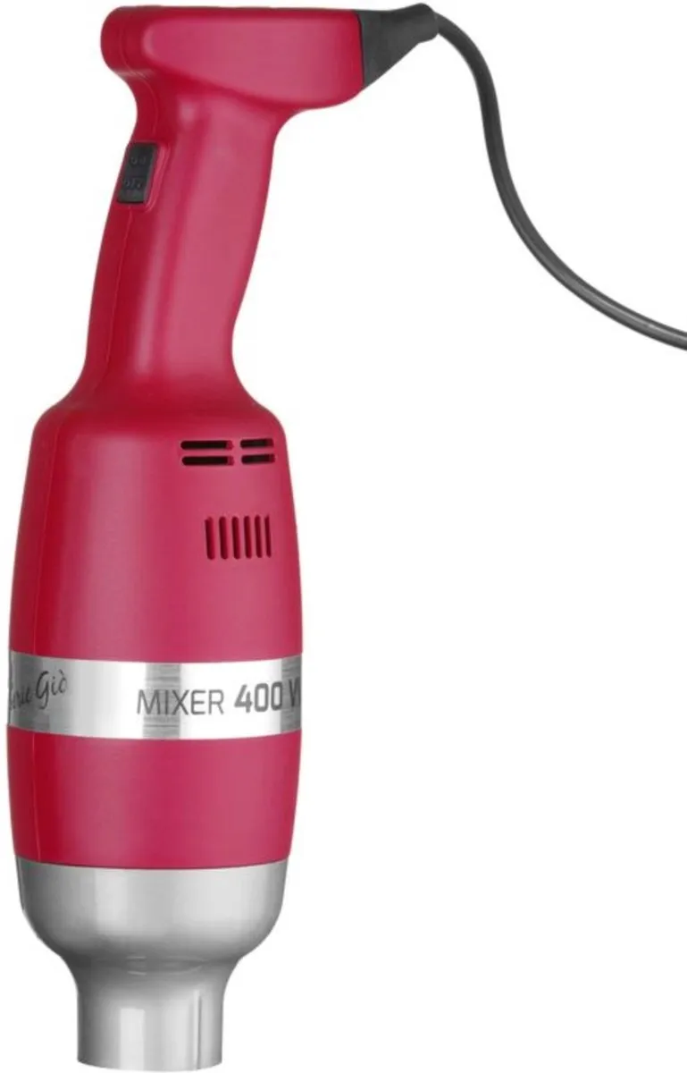 HENDI Profi Line Staafmixer 400W - 9 Snelheden - 80L - Rood